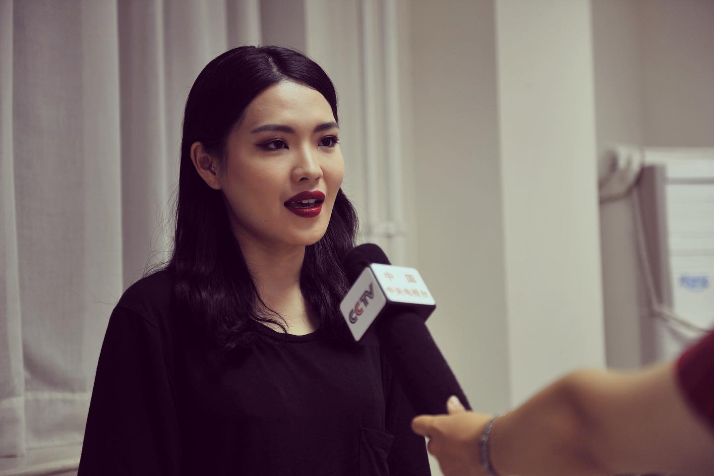 Press interview with CCTV