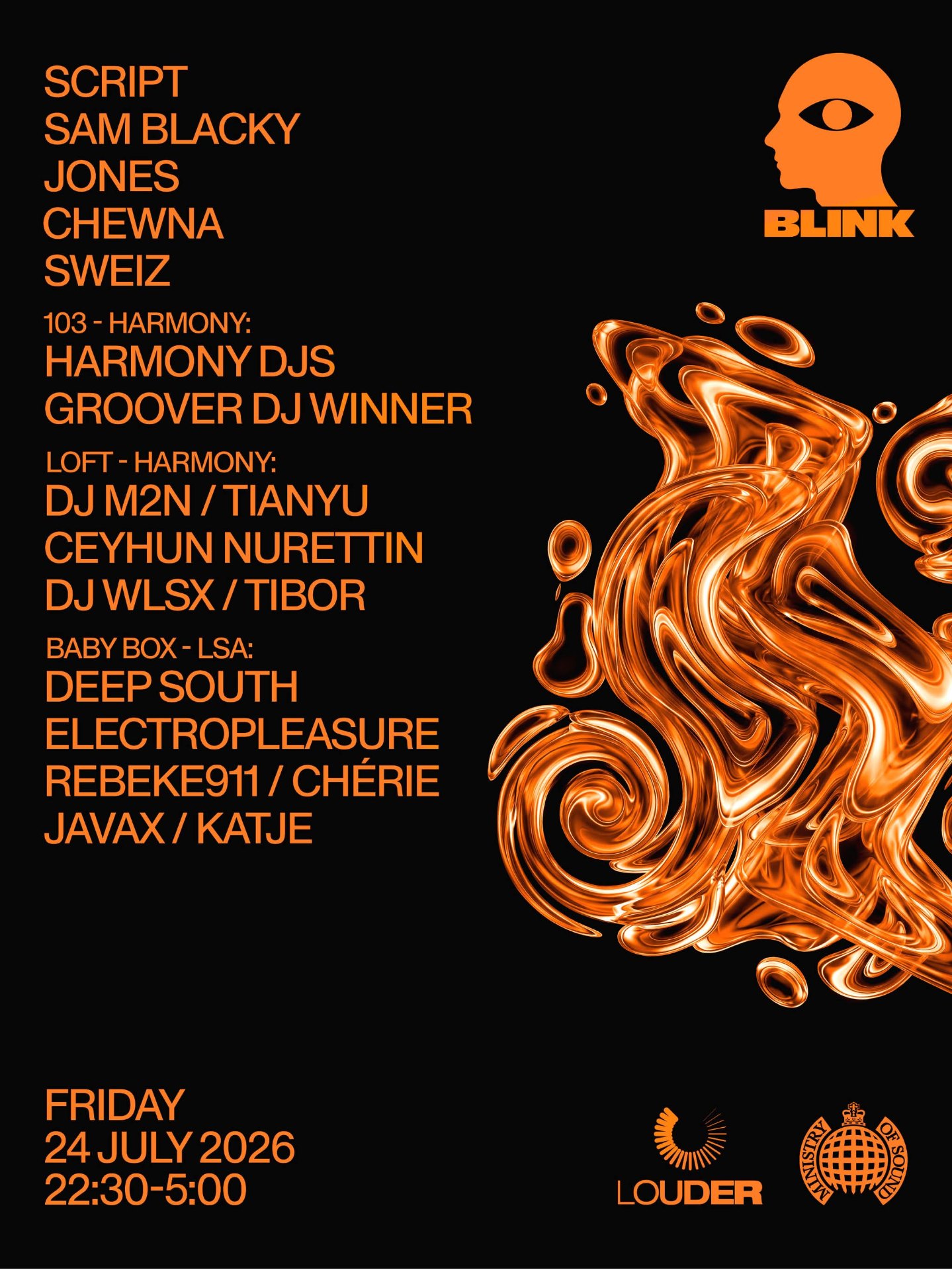 Blink — Script & Sam Blacky poster